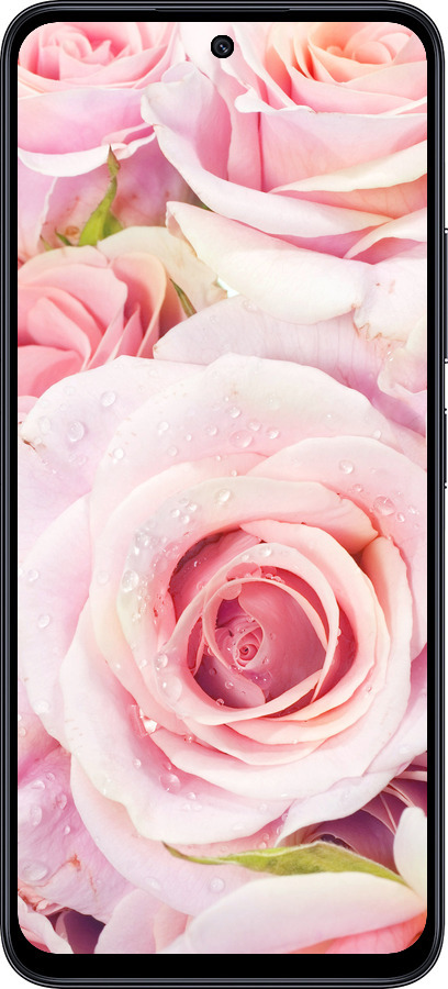 TPU чехол Розы для Xiaomi Poco M6 Pro 5G - 525b-3859 изображение 
