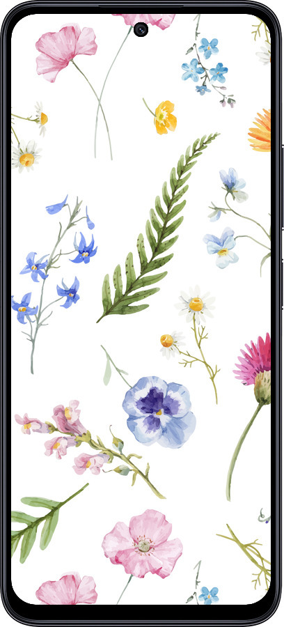TPU чехол Квітковий фон v2 для Xiaomi Poco M6 Pro 5G - 5472b-3859 изображение 