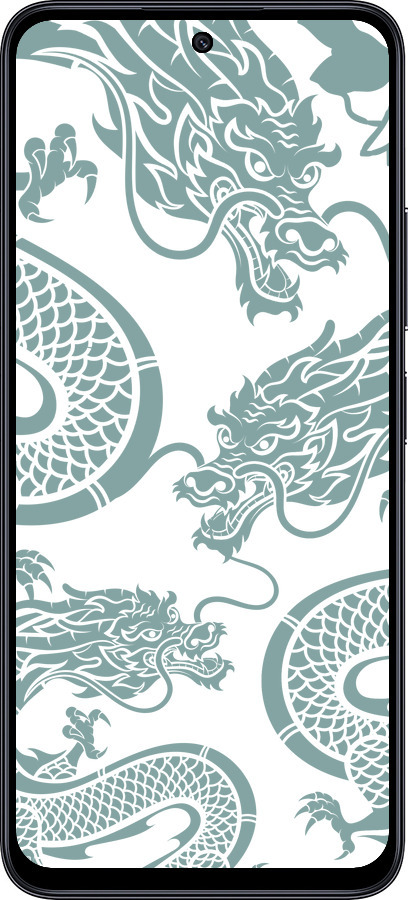 TPU чехол Дракон для Xiaomi Poco M6 Pro 5G - 5476b-3859 изображение 