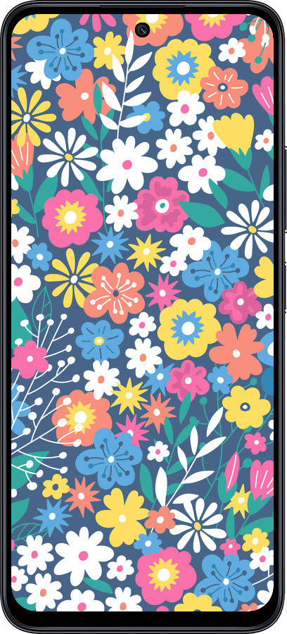 TPU чехол Квітковий фон v4 для Xiaomi Poco M6 Pro 5G - 5494b-3859 изображение 