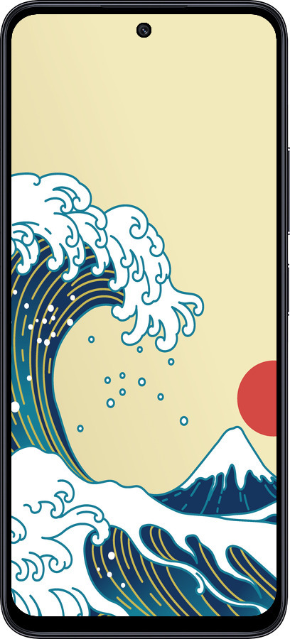 TPU чехол Японские волны для Xiaomi Redmi Note 12R - 5533b-3860 изображение 