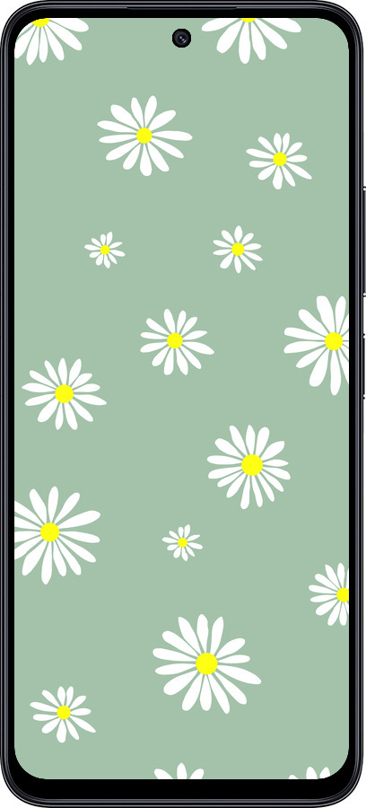 TPU чехол Ромашки v4 для Xiaomi Poco M6 Pro 5G - 5603b-3859 изображение 