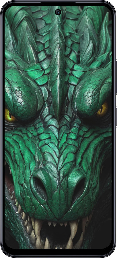 TPU чехол Зелёный дракон v2 для Xiaomi Poco M6 Pro 5G - 5817b-3859 изображение 