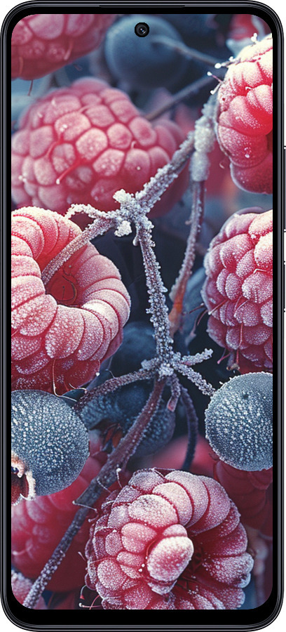 TPU чехол Морозные ягоды для Xiaomi Poco M6 Pro 5G - 6033b-3859 изображение 