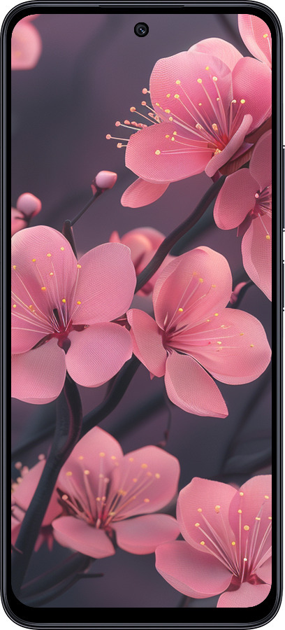 TPU чехол Пурпурная сакура для Xiaomi Poco M6 Pro 5G - 6075b-3859 изображение 