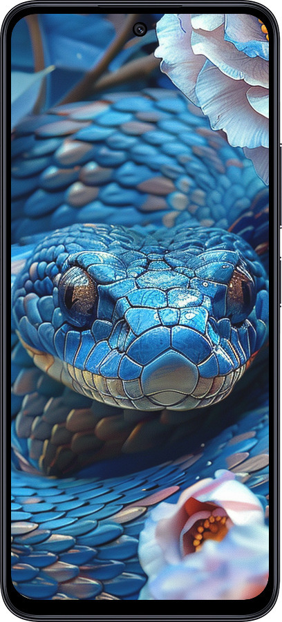 TPU чехол Blue Snake для Xiaomi Poco M6 Pro 5G - 6079b-3859 изображение 