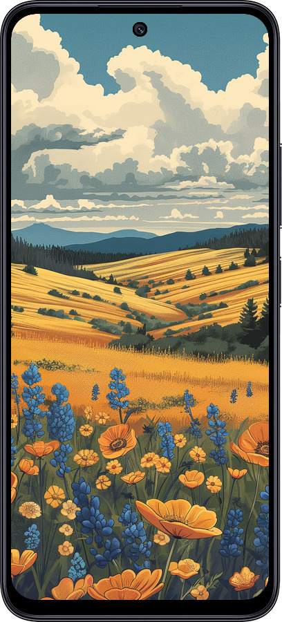 TPU чехол Украинское поле для Xiaomi Redmi 12 5G - 6082b-3194 изображение 