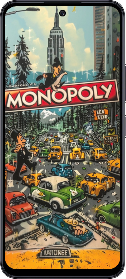 TPU чехол Міський драйв Monopoly для Xiaomi Redmi Note 12R - 6088b-3860 изображение 