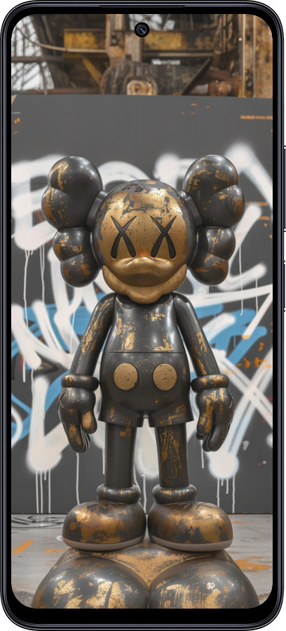 TPU чехол Bronze kaws v3 для Xiaomi Poco M6 Pro 5G - 6099b-3859 изображение 