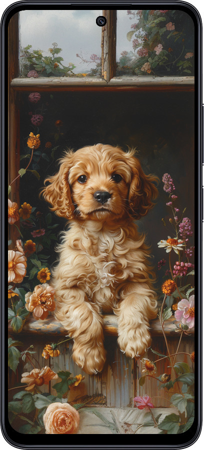 TPU чехол Щенок cocker spaniel для Xiaomi Poco M6 Pro 5G - 6136b-3859 изображение 