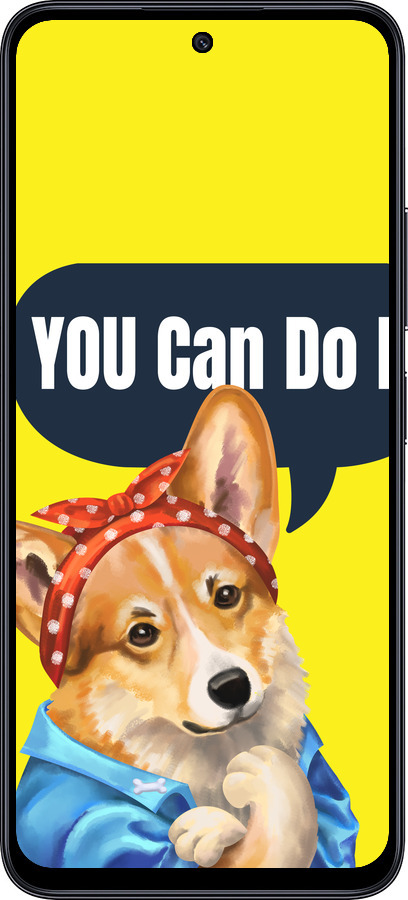 TPU чехол чехол с корги You Can Do It для Xiaomi Poco M6 Pro 5G - 6184b-3859 изображение 