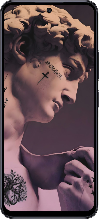 TPU чехол Давид для Xiaomi Poco M6 Pro 5G - 6302b-3859 изображение 
