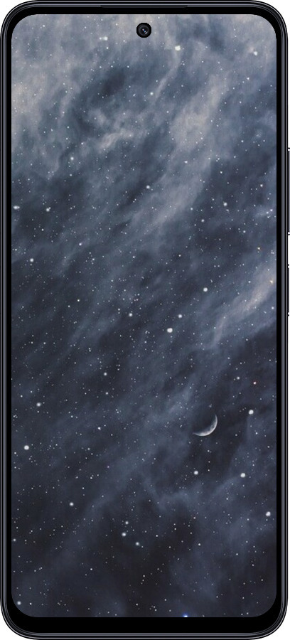 TPU чехол Голубые облака, Голубая луна для Xiaomi Poco M6 Pro 5G - 6398b-3859 изображение 