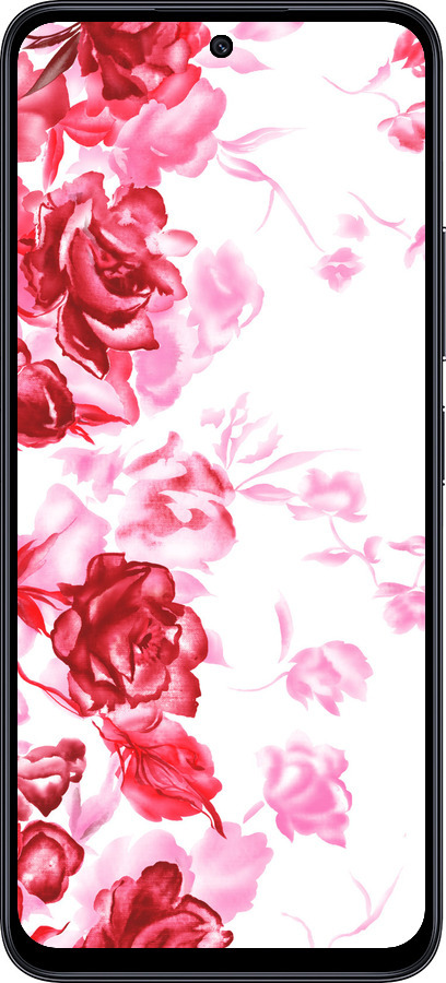 TPU чехол Нарисованные розы для Xiaomi Redmi Note 12R - 724b-3860 изображение 