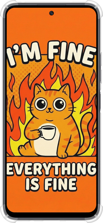 Силіконовий протиударний с посиленими кутами чехол Funny Cat для Xiaomi Poco M6 Pro 5G - 6786sp-3859 изображение 