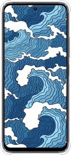 Силикон с усиленными углами чехол Абстрактный рисунок морских волн для Xiaomi Redmi 12 - 6538sp-3114 изображение 