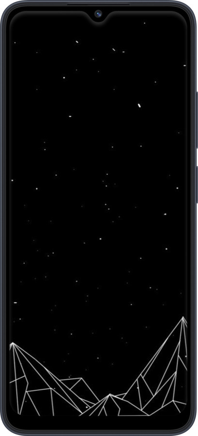 TPU чехол Черно белые абстрактные горы для Xiaomi Redmi 12C - 6437b-2962 изображение 