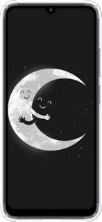 Силикон с усиленными углами чехол Лунные объятия для Xiaomi Redmi 12C - 6508sp-2962 изображение 