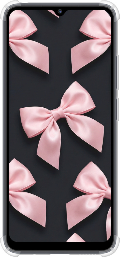 Силикон с усиленными углами чехол Coquette Ribbons Dark Coquette для Xiaomi Redmi 12C - 6767sp-2962 изображение 