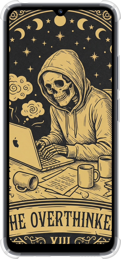 Силикон с усиленными углами чехол The Overthinker для Xiaomi Redmi 12C - 6774sp-2962 изображение 