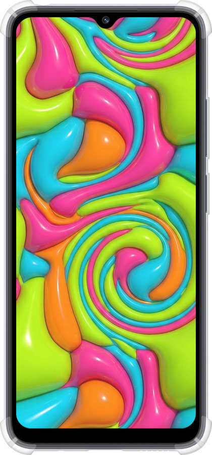 Силикон с усиленными углами чехол Y2K Jelly Dream для Xiaomi Redmi 12C - 6780sp-2962 изображение 