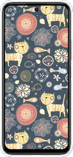 Силикон с усиленными углами чехол Котята v4 для Xiaomi Poco M6 4G - 1224sp-3798 изображение 