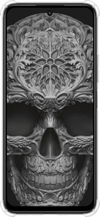 Силикон с усиленными углами чехол skull-ornament для Xiaomi Poco M6 4G - 4101sp-3798 изображение 
