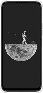 Силикон с усиленными углами чехол Moon in dark для Xiaomi Poco M6 4G - 4176sp-3798 изображение 