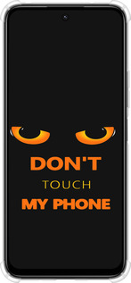 Силикон с усиленными углами чехол Don't touch the phone для Xiaomi Poco M6 4G - 4261sp-3798 изображение 