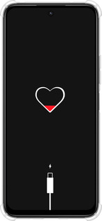 Силикон с усиленными углами чехол Подзарядка сердца для Xiaomi Poco M6 4G - 4274sp-3798 изображение 