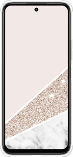 Силикон с усиленными углами чехол Пастельный мрамор для Xiaomi Poco M6 4G - 4342sp-3798 изображение 