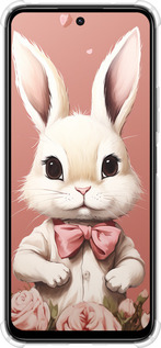 Силикон с усиленными углами чехол Зайчик для Xiaomi Poco M6 4G - 5669sp-3798 изображение 