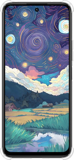 Силикон с усиленными углами чехол Креативный арт для Xiaomi Poco M6 4G - 6322sp-3798 изображение 