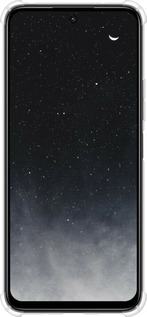 Силикон с усиленными углами чехол Сині хмари, Синій місяць для Xiaomi Poco M6 4G - 6396sp-3798 изображение 