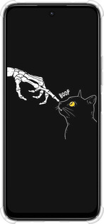 Силикон с усиленными углами чехол Кошка для Xiaomi Poco M6 4G - 6505sp-3798 изображение 
