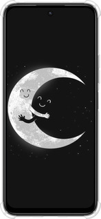Силикон с усиленными углами чехол Лунные объятия для Xiaomi Poco M6 4G - 6508sp-3798 изображение 
