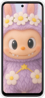 Силикон с усиленными углами чехол Лабубу 1 для Xiaomi Poco M6 4G - 6709sp-3798 изображение 