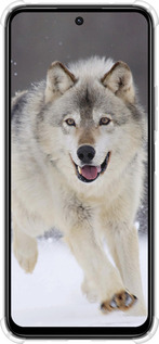 Силикон с усиленными углами чехол Бегущий волк для Xiaomi Poco M6 4G - 826sp-3798 изображение 