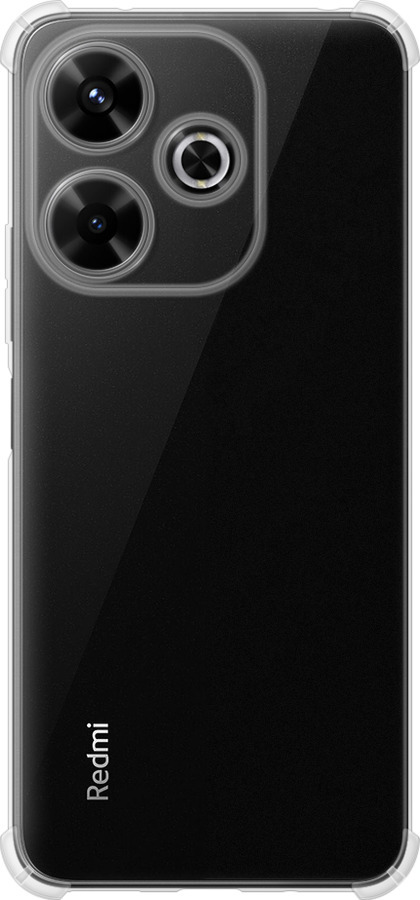 Силикон с усиленными углами чехол Прозрачный для Xiaomi Poco M6 4G - 5636sp-3798 изображение 