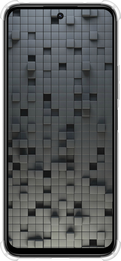 Силикон с усиленными углами чехол Кубики для Xiaomi Poco M6 4G - 1061sp-3798 изображение 