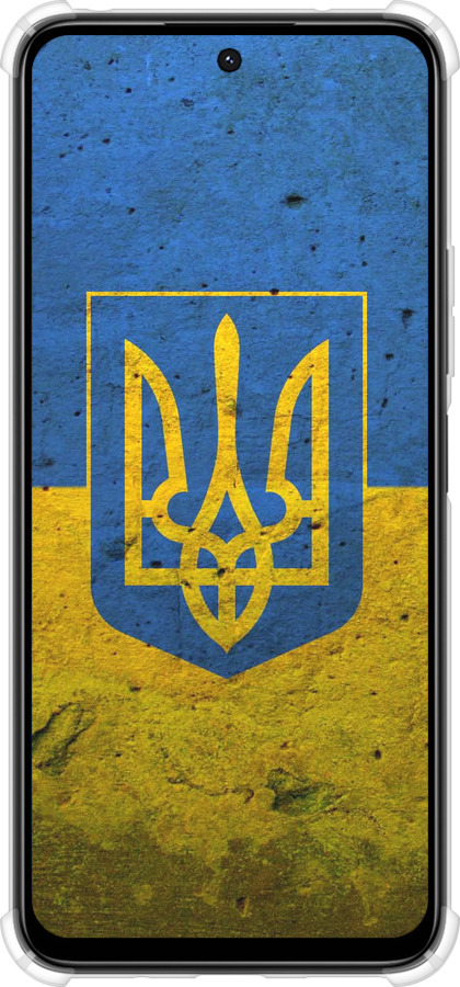 Силикон с усиленными углами чехол Флаг и герб Украины 2 для Xiaomi Poco M6 4G - 378sp-3798 изображение 