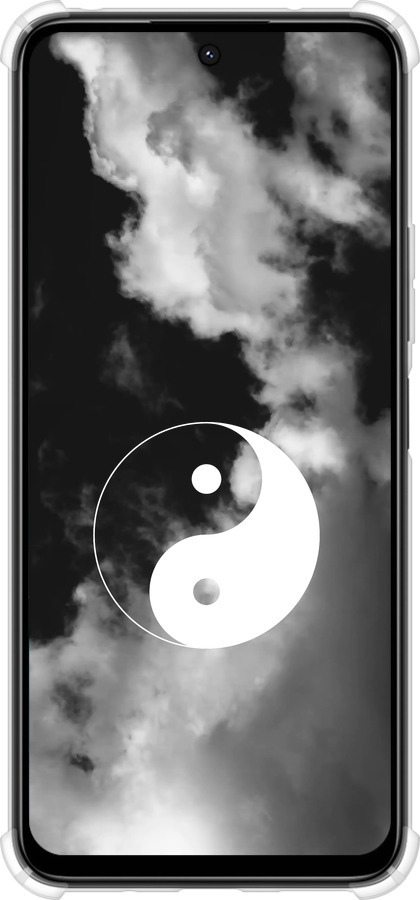 Силикон с усиленными углами чехол Инь и Янь для Xiaomi Poco M6 4G - 4389sp-3798 изображение 