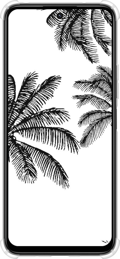 Силикон с усиленными углами чехол Пальмы1 для Xiaomi Poco M6 4G - 4634sp-3798 изображение 