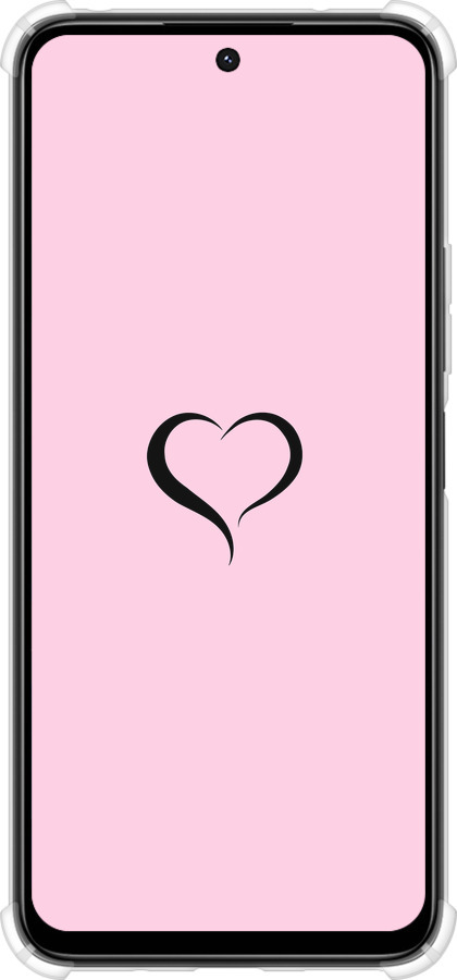Силикон с усиленными углами чехол Сердце 1 для Xiaomi Poco M6 4G - 4730sp-3798 изображение 