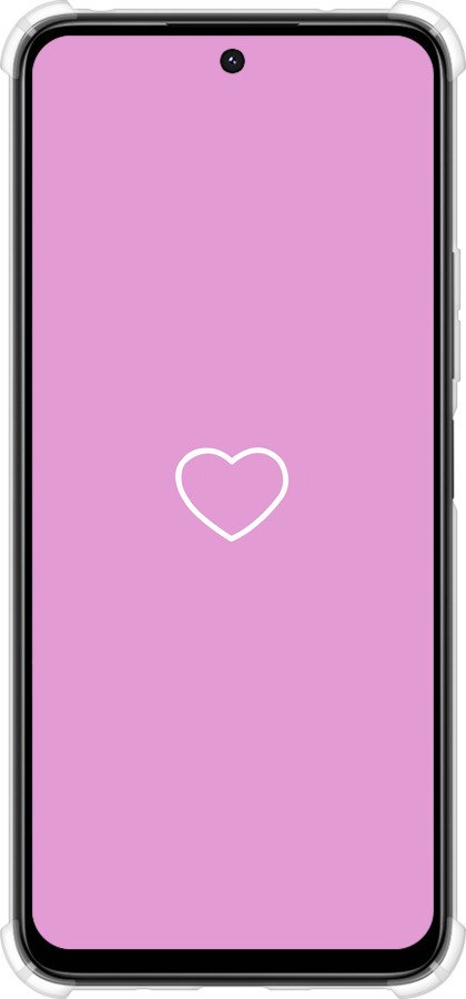 Силикон с усиленными углами чехол Сердце 2 для Xiaomi Poco M6 4G - 4863sp-3798 изображение 