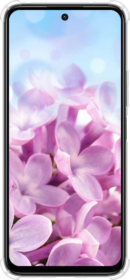 Силикон с усиленными углами чехол Сирень для Xiaomi Poco M6 4G - 527sp-3798 изображение 