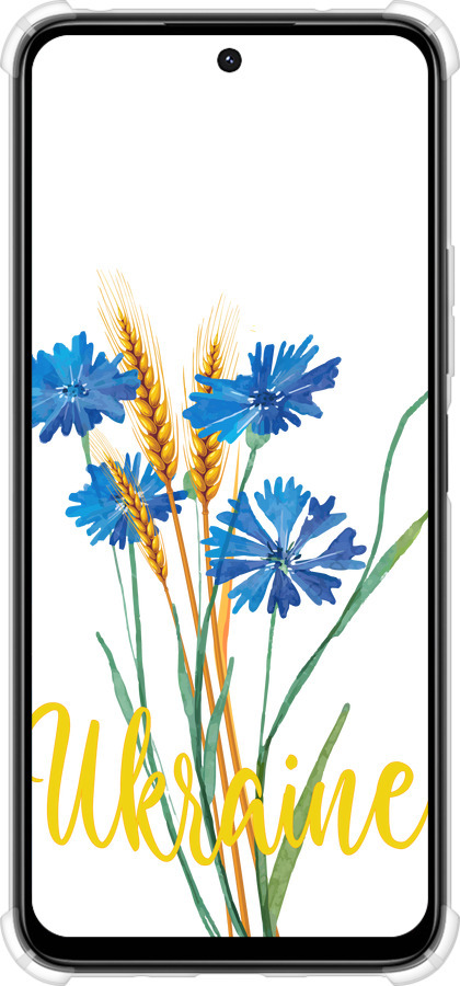 Силіконовий протиударний с посиленими кутами чехол Ukraine v2 для Xiaomi Poco M6 4G - 5445sp-3798 изображение 