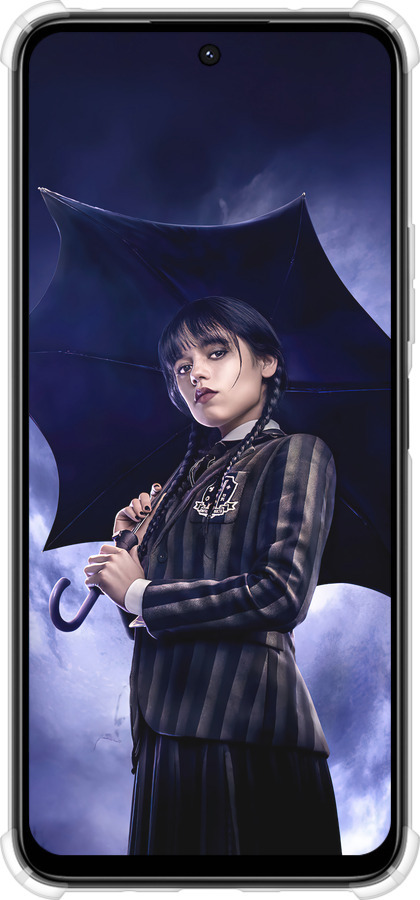 Силикон с усиленными углами чехол Wednesday v2 для Xiaomi Poco M6 4G - 5516sp-3798 изображение 