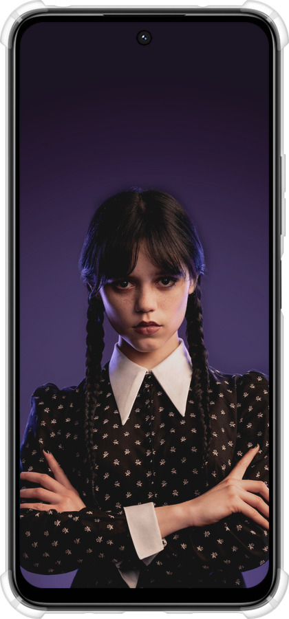Силикон с усиленными углами чехол Wednesday v3 для Xiaomi Poco M6 4G - 5517sp-3798 изображение 