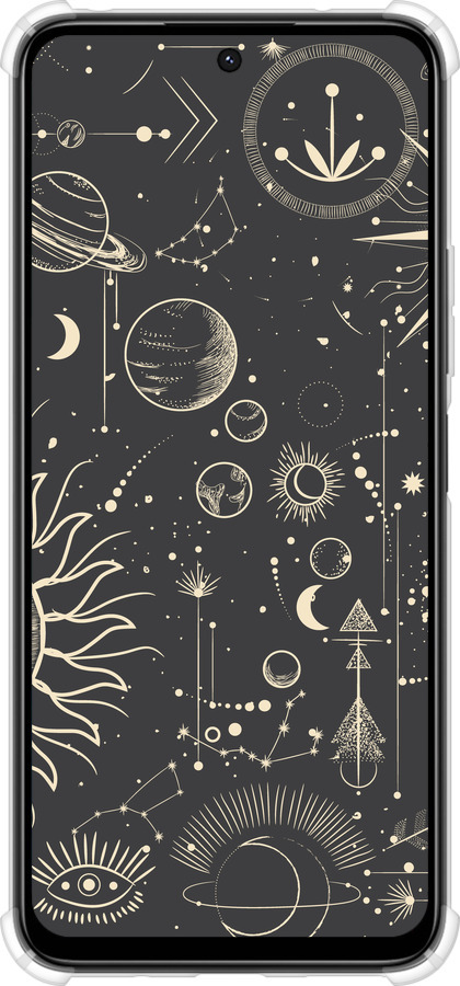 Силикон с усиленными углами чехол Фаза луны для Xiaomi Poco M6 4G - 5605sp-3798 изображение 